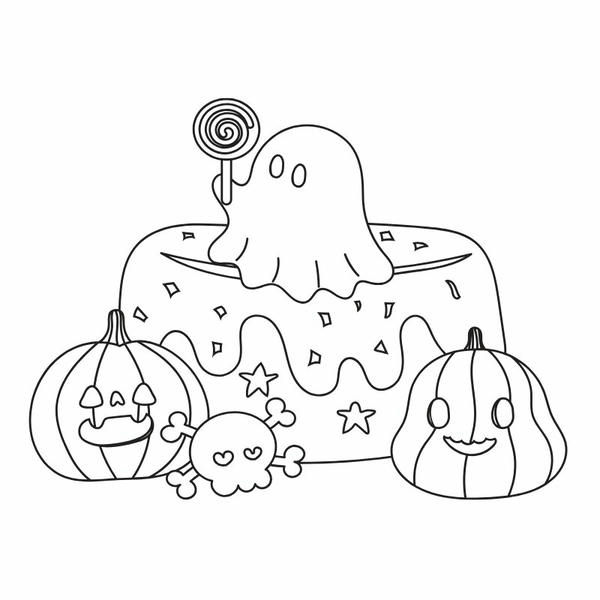 tô màu bí ngô halloween 1