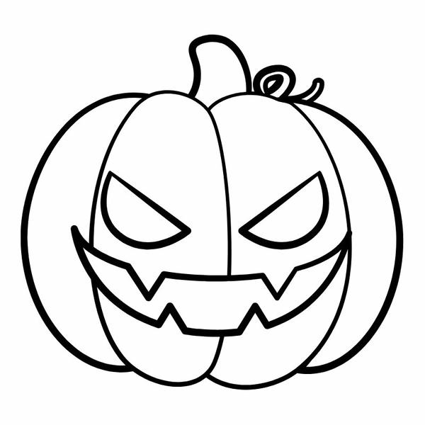 tô màu bí ngô halloween 29