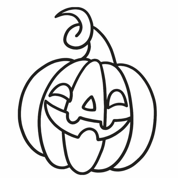 tô màu bí ngô halloween 9