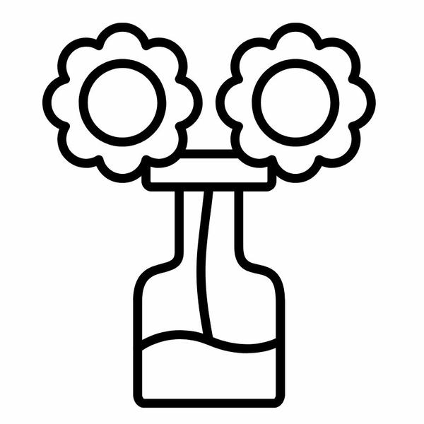 tô màu bình hoa 14