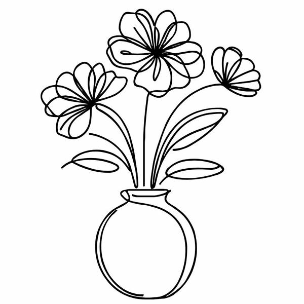 tô màu bình hoa 16