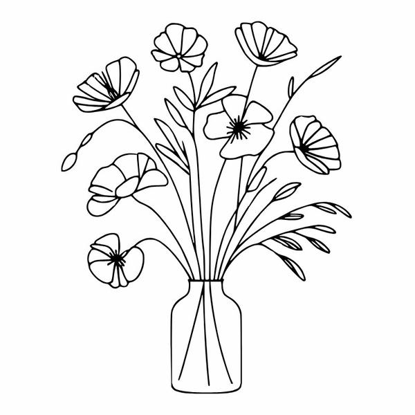 tô màu bình hoa 22