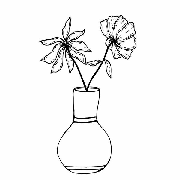 tô màu bình hoa 28