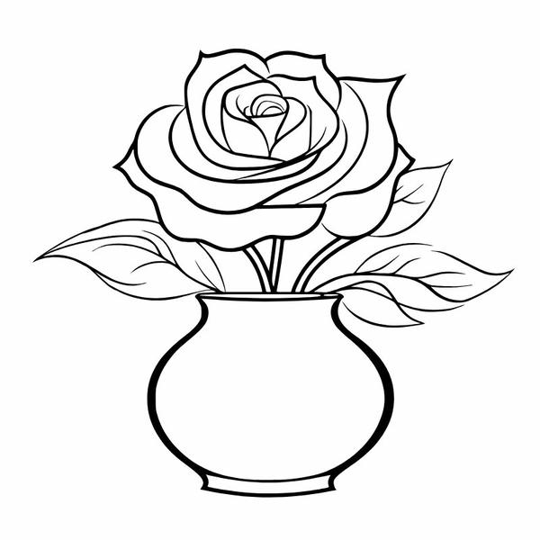 tô màu bình hoa 9