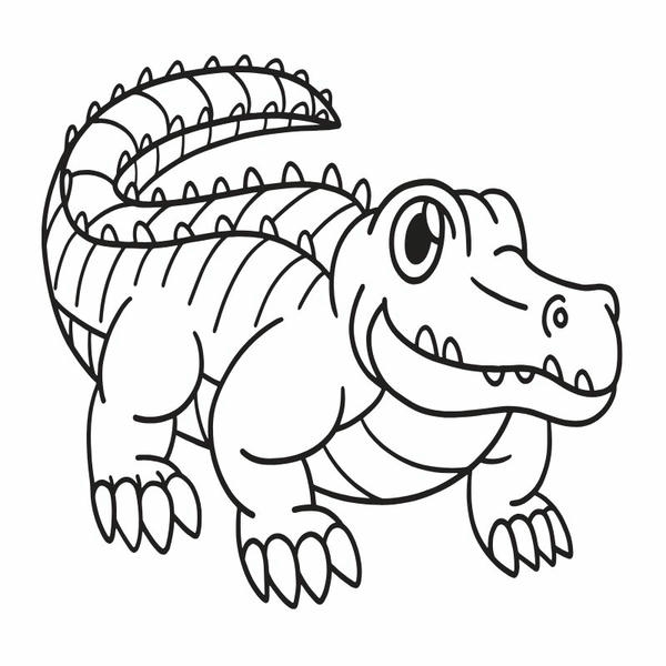 tô màu cá sấu 12