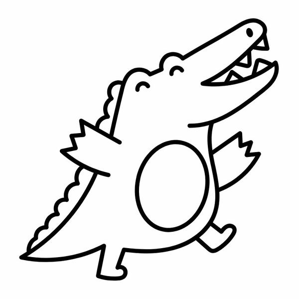 tô màu cá sấu 13