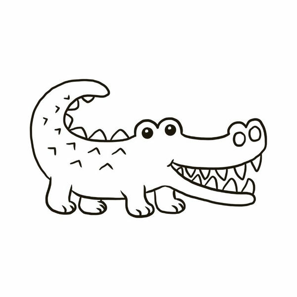 tô màu cá sấu 14