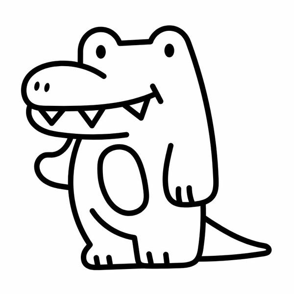 tô màu cá sấu 17