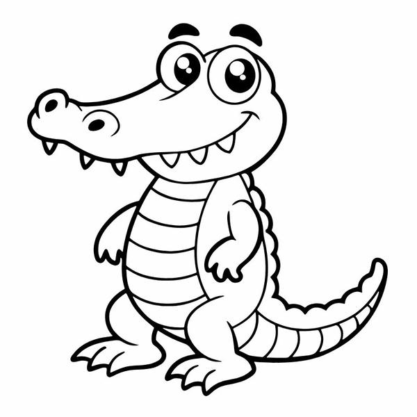 tô màu cá sấu 20