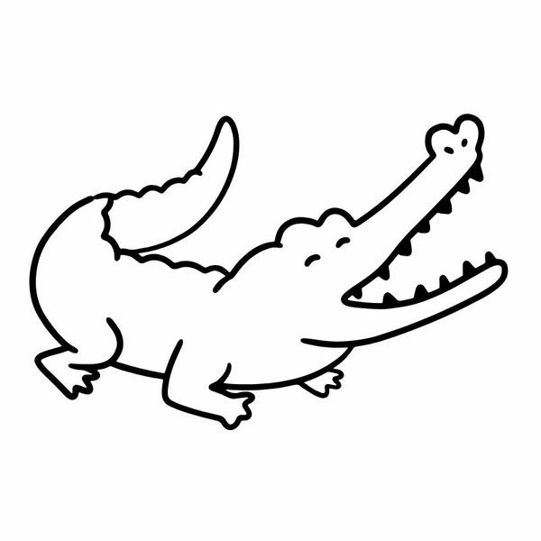 tô màu cá sấu 4