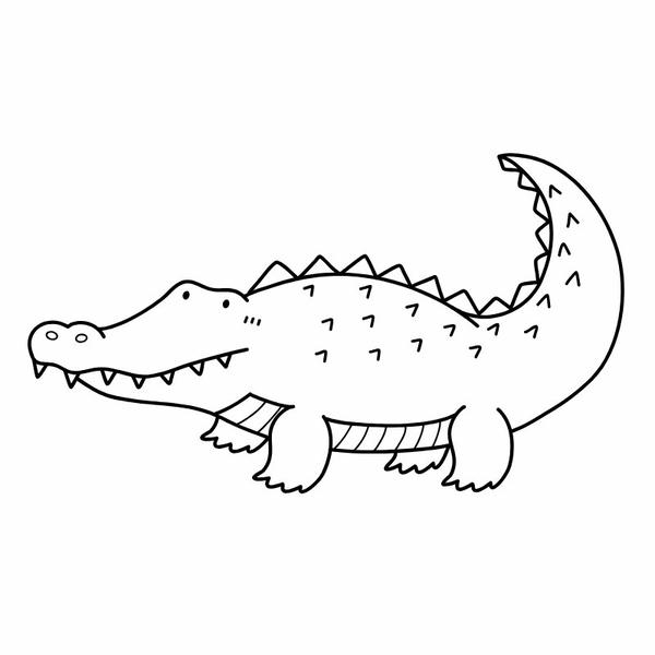 tô màu cá sấu 8