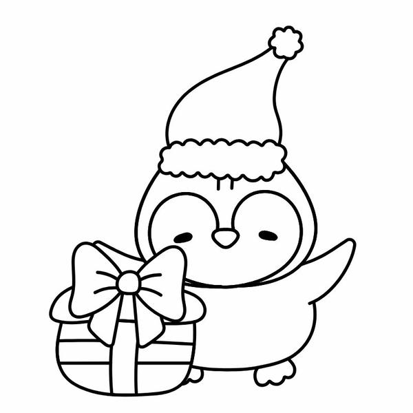 tô màu chim cánh cụt 10