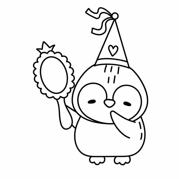 tô màu chim cánh cụt 12