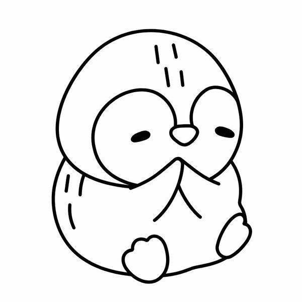 tô màu chim cánh cụt 13