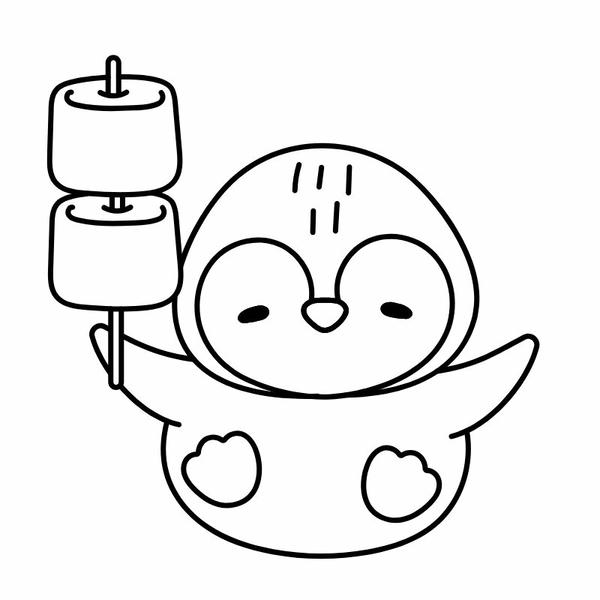 tô màu chim cánh cụt 15