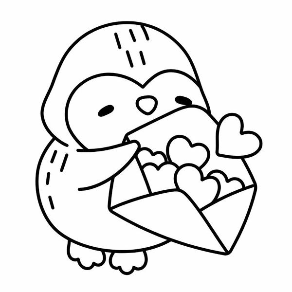 tô màu chim cánh cụt 16