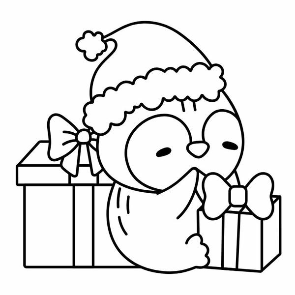 tô màu chim cánh cụt 17