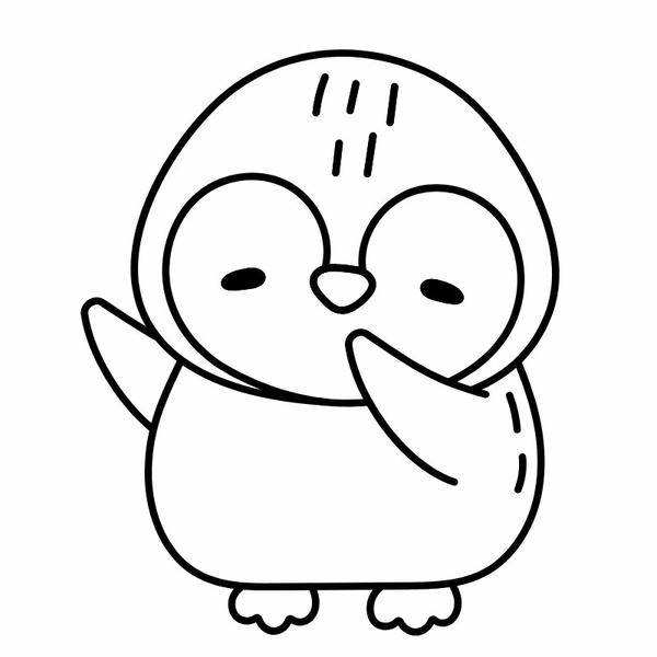 tô màu chim cánh cụt 21