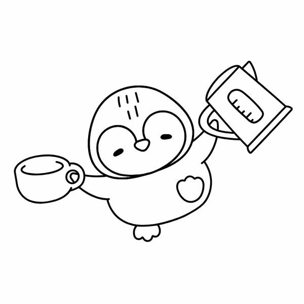 tô màu chim cánh cụt 22