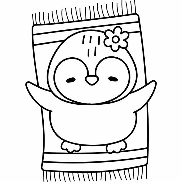 tô màu chim cánh cụt 23