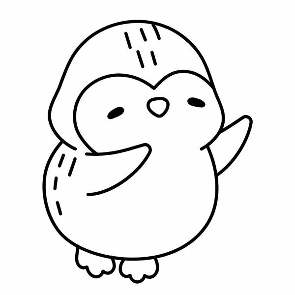 tô màu chim cánh cụt 25