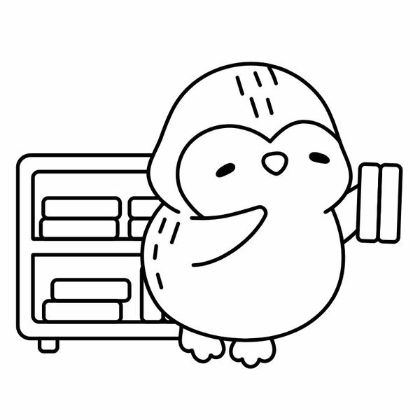 tô màu chim cánh cụt 26