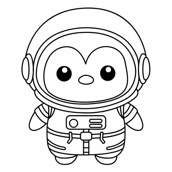 tô màu chim cánh cụt 28