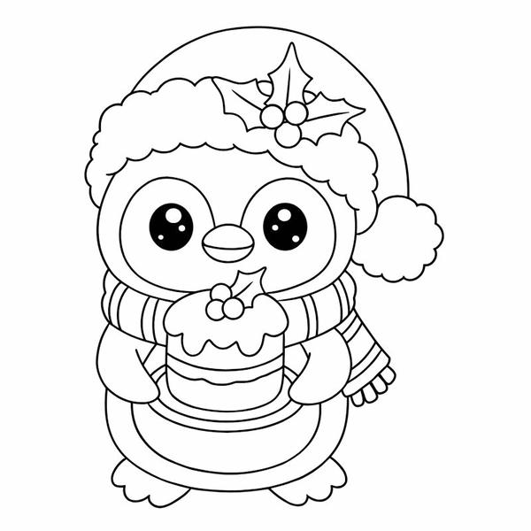 tô màu chim cánh cụt 3