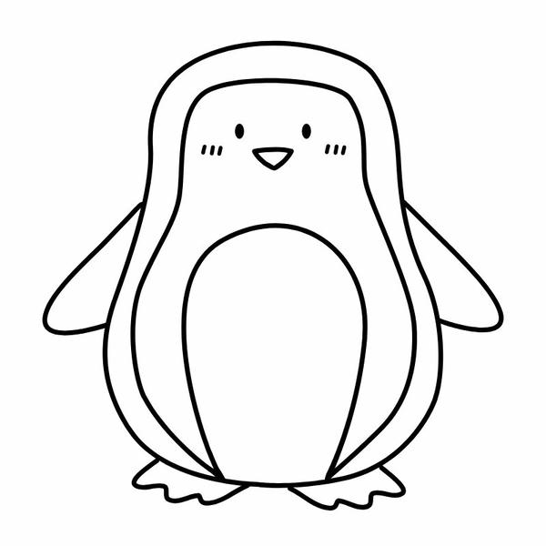 tô màu chim cánh cụt 4