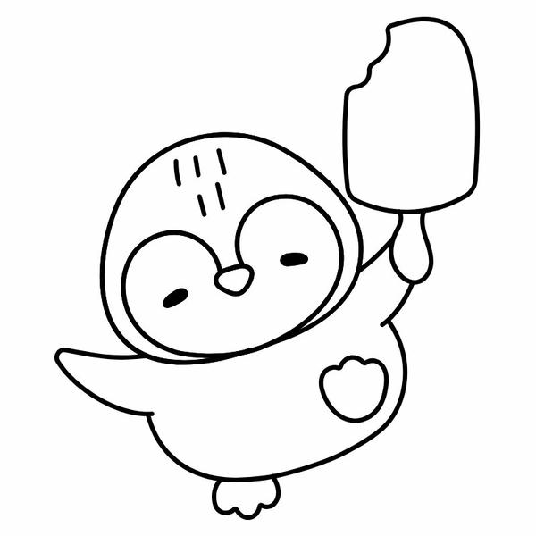 tô màu chim cánh cụt 6