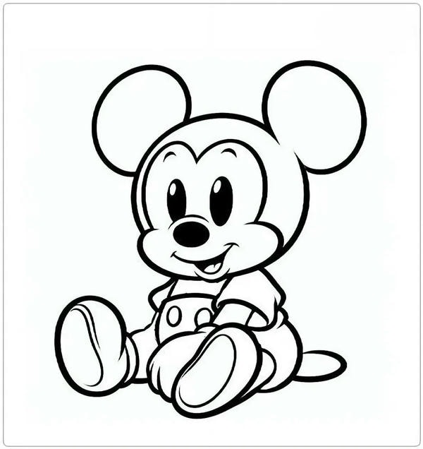 tô màu chuột mickey 23