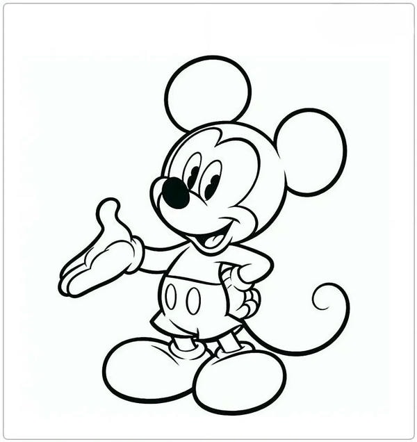tô màu chuột mickey 24