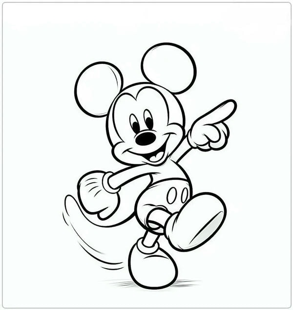tô màu chuột mickey 26