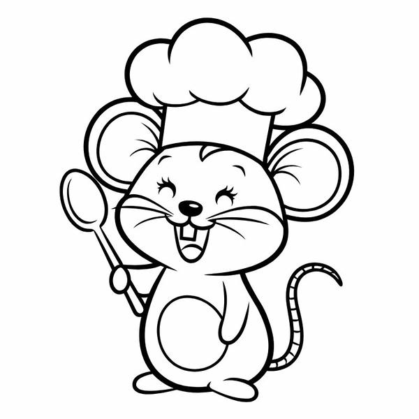 tô màu con chuột 16