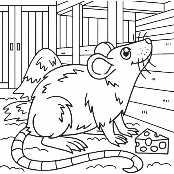 tô màu con chuột 25