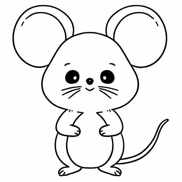 tô màu con chuột 7