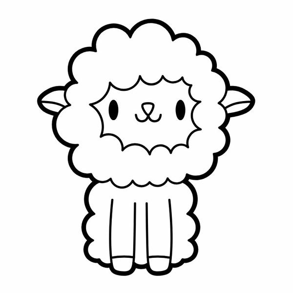 tô màu con cừu 1