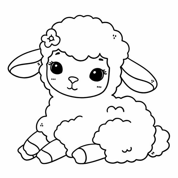 tô màu con cừu 13