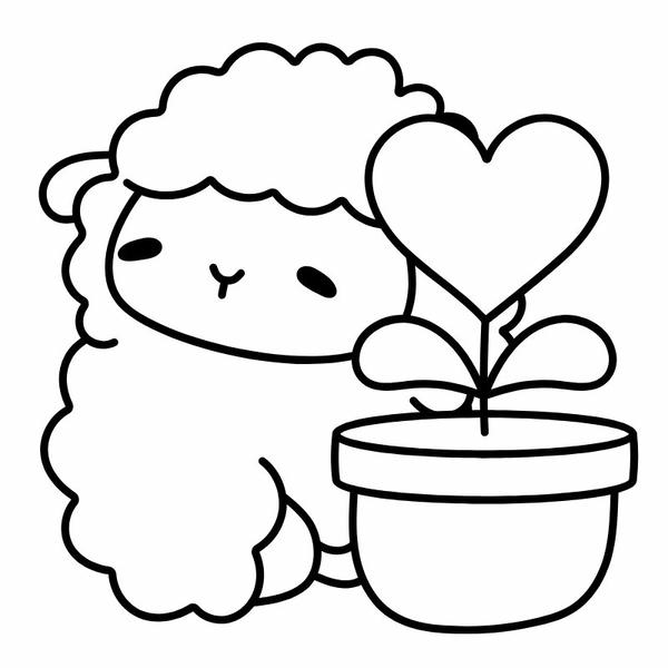 tô màu con cừu 28