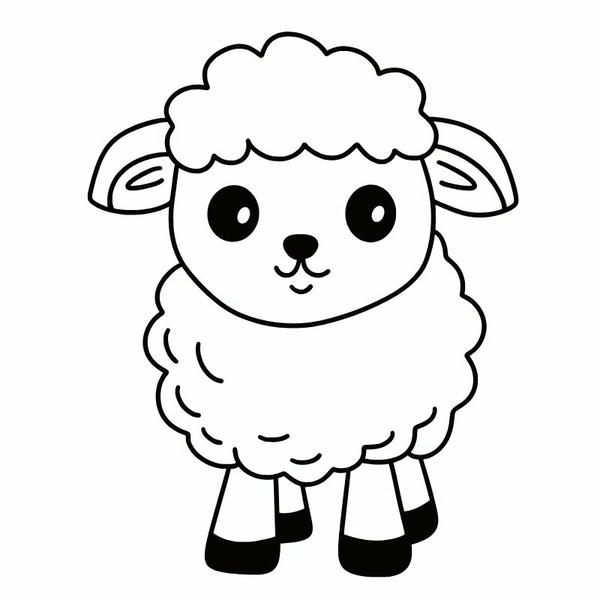 tô màu con cừu 3