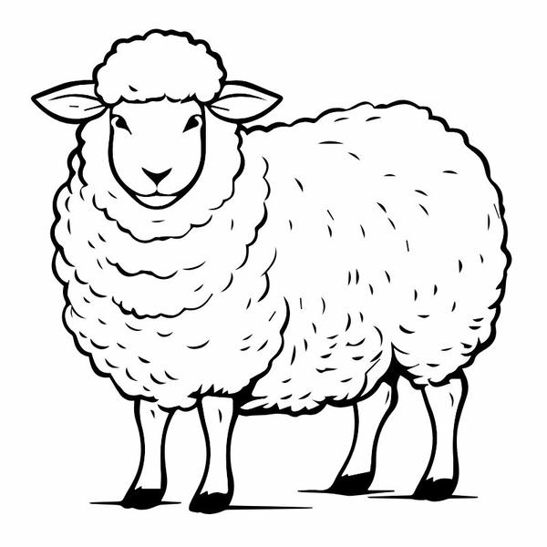 tô màu con cừu 4