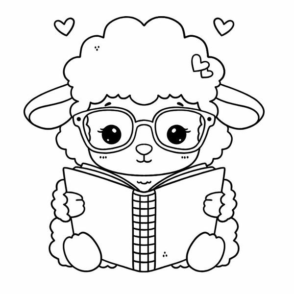 tô màu con cừu 6