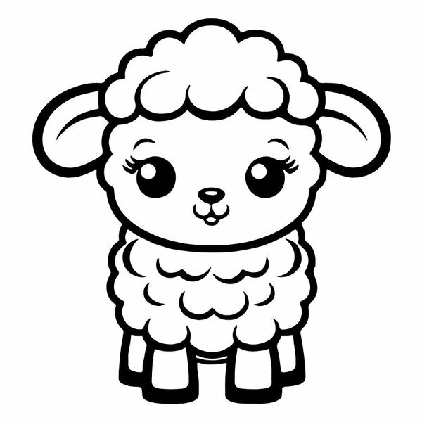 tô màu con cừu 8