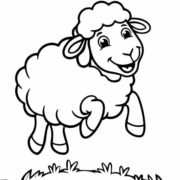 tô màu con cừu