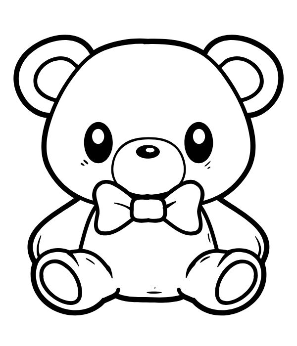 tô màu con gấu bông