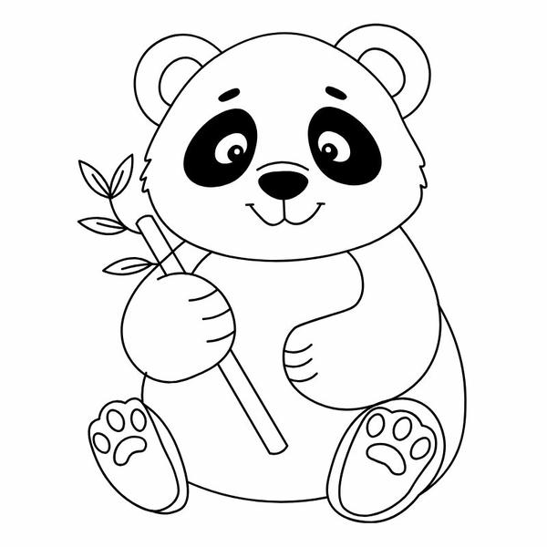 tô màu con gấu trúc