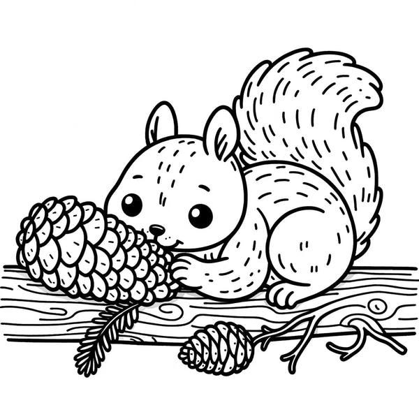 tô màu con sóc 14