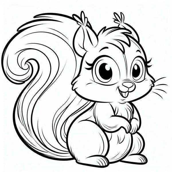 tô màu con sóc 15