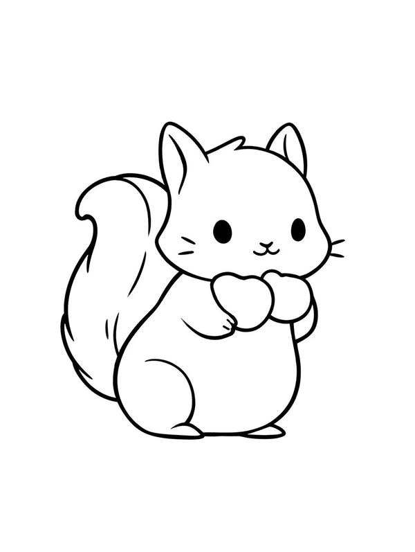 tô màu con sóc 30