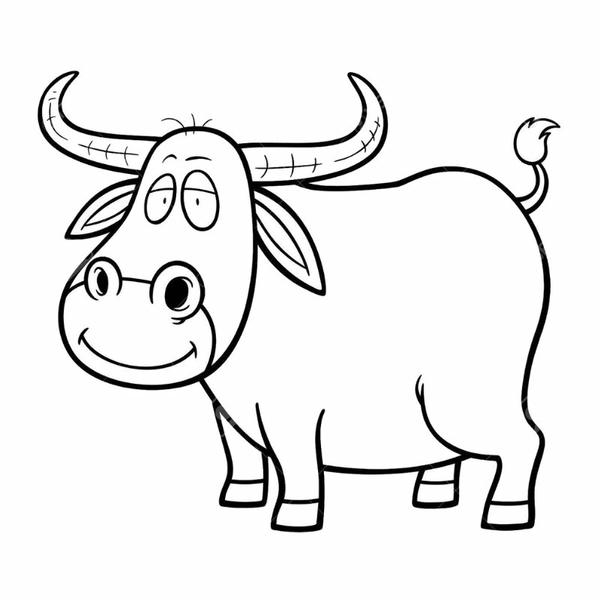 tô màu con trâu 14